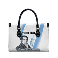 Custom Argentina Manuel Belgrano Leather Bag Flag Day - Patriotic Sun of May