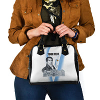 Custom Argentina Manuel Belgrano Shoulder Handbag Flag Day - Patriotic Sun of May