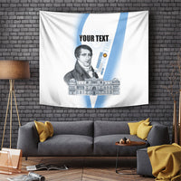 Custom Argentina Manuel Belgrano Tapestry Flag Day - Patriotic Sun of May