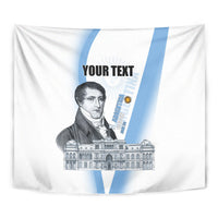 Custom Argentina Manuel Belgrano Tapestry Flag Day - Patriotic Sun of May