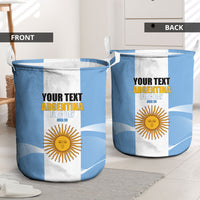 Personalized Argentina Flag Day Laundry Basket Sun Of May Sol De Mayo - National Emblem Patriotism