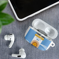 Personalized Argentina Flag Day AirPods Case Sun Of May Sol De Mayo - National Emblem Patriotism