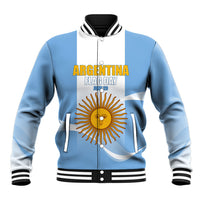 Personalized Argentina Flag Day Baseball Jacket Sun Of May Sol De Mayo - National Emblem Patriotism