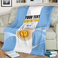 Personalized Argentina Flag Day Blanket Sun Of May Sol De Mayo - National Emblem Patriotism