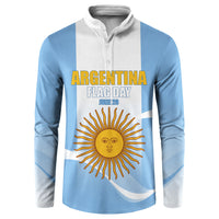 Personalized Argentina Flag Day Button Sweatshirt Sun Of May Sol De Mayo - National Emblem Patriotism