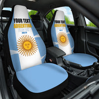Personalized Argentina Flag Day Car Seat Cover Sun Of May Sol De Mayo - National Emblem Patriotism