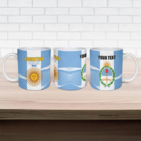 Personalized Argentina Flag Day Ceramic Mug Sun Of May Sol De Mayo - National Emblem Patriotism