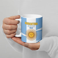 Personalized Argentina Flag Day Ceramic Mug Sun Of May Sol De Mayo - National Emblem Patriotism
