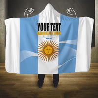 Personalized Argentina Flag Day Hooded Blanket Sun Of May Sol De Mayo - National Emblem Patriotism