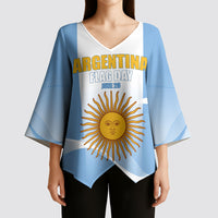Personalized Argentina Flag Day Kimono Sleeve Blouse Sun Of May Sol De Mayo - National Emblem Patriotism