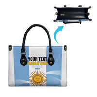 Personalized Argentina Flag Day Leather Bag Sun Of May Sol De Mayo - National Emblem Patriotism