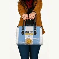 Personalized Argentina Flag Day Leather Bag Sun Of May Sol De Mayo - National Emblem Patriotism