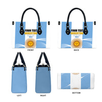 Personalized Argentina Flag Day Leather Bag Sun Of May Sol De Mayo - National Emblem Patriotism