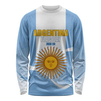 Personalized Argentina Flag Day Long Sleeve Shirt Sun Of May Sol De Mayo - National Emblem Patriotism