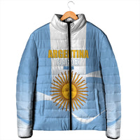 Personalized Argentina Flag Day Padded Jacket Sun Of May Sol De Mayo - National Emblem Patriotism