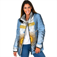 Personalized Argentina Flag Day Padded Jacket Sun Of May Sol De Mayo - National Emblem Patriotism