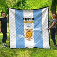 Personalized Argentina Flag Day Quilt Sun Of May Sol De Mayo - National Emblem Patriotism