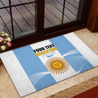 Personalized Argentina Flag Day Rubber Doormat Sun Of May Sol De Mayo - National Emblem Patriotism