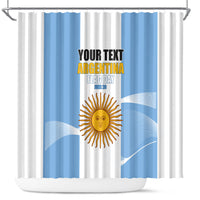 Personalized Argentina Flag Day Shower Curtain Sun Of May Sol De Mayo - National Emblem Patriotism