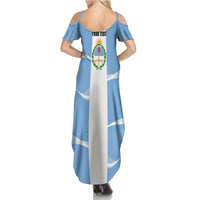 Personalized Argentina Flag Day Summer Maxi Dress Sun Of May Sol De Mayo - National Emblem Patriotism