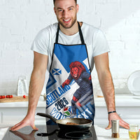 Personalized Scotland Football 2026 Apron Scottish Soccer Red Lion Mascot Saltire Cross