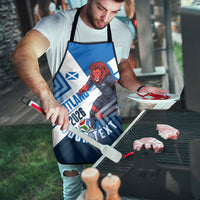 Personalized Scotland Football 2026 Apron Scottish Soccer Red Lion Mascot Saltire Cross