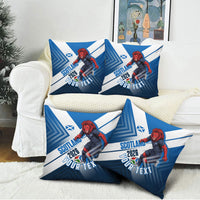 Personalized Scotland Football 2026 Pillow Cover Scottish Soccer Red Lion Mascot Saltire Cross
