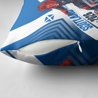 Personalized Scotland Football 2026 Pillow Cover Scottish Soccer Red Lion Mascot Saltire Cross