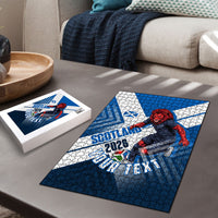 Personalized Scotland Football 2026 Puzzle Scottish Soccer Red Lion Mascot Saltire Cross