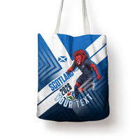 Personalized Scotland Football 2026 Tote Bag Scottish Soccer Red Lion Mascot Saltire Cross