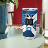 Personalized Scotland Football 2026 Tumbler Cup Scottish Soccer Red Lion Mascot Saltire Cross