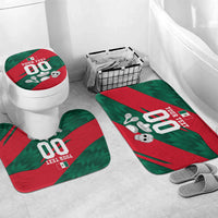 Personalized Mexico Football Jaguar Mascot Bathroom Set Sugar Skull Sombrero Aztec