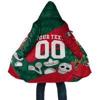 Personalized Mexico Football Jaguar Mascot Cloak Sugar Skull Sombrero Aztec