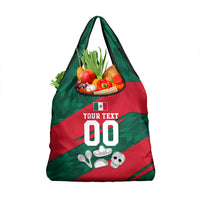Personalized Mexico Football Jaguar Mascot Grocery Bag Sugar Skull Sombrero Aztec