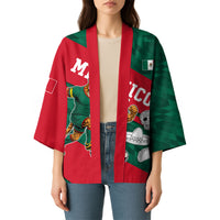 Personalized Mexico Football Jaguar Mascot Kimono Sugar Skull Sombrero Aztec