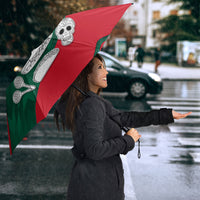 Personalized Mexico Football Jaguar Mascot Umbrella Sugar Skull Sombrero Aztec