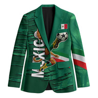 Personalized Mexico Football Blazer Jaguar Mascot Artistic Brush Stroke Texture