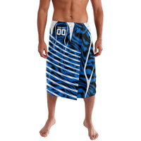 Personalized United States Soccer Lavalava USA Patriotic Eagle Mascot - Blue Geometric