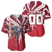 Personalized United States Soccer Baseball Jersey American Eagle World Football Mascot