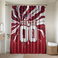 Personalized United States Soccer Bathroom Set American Eagle World Football Mascot