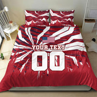 Personalized United States Soccer Bedding Set American Eagle World Football Mascot