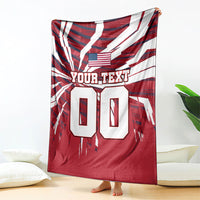 Personalized United States Soccer Blanket American Eagle World Football Mascot