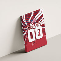 Personalized United States Soccer Canvas Wall Art American Eagle World Football Mascot