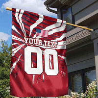 Personalized United States Soccer Garden Flag American Eagle World Football Mascot