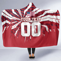 Personalized United States Soccer Hooded Blanket American Eagle World Football Mascot