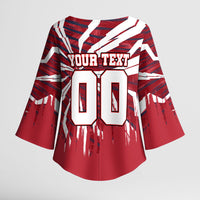 Personalized United States Soccer Kimono Sleeve Blouse American Eagle World Football Mascot