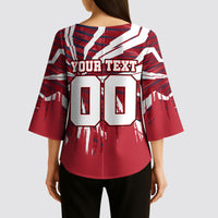 Personalized United States Soccer Kimono Sleeve Blouse American Eagle World Football Mascot