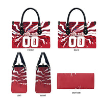 Personalized United States Soccer Leather Bag American Eagle World Football Mascot