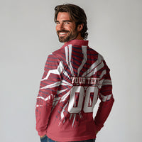 Personalized United States Soccer Long Sleeve Polo Shirt American Eagle World Football Mascot