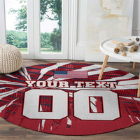 Personalized United States Soccer Round Carpet American Eagle World Football Mascot